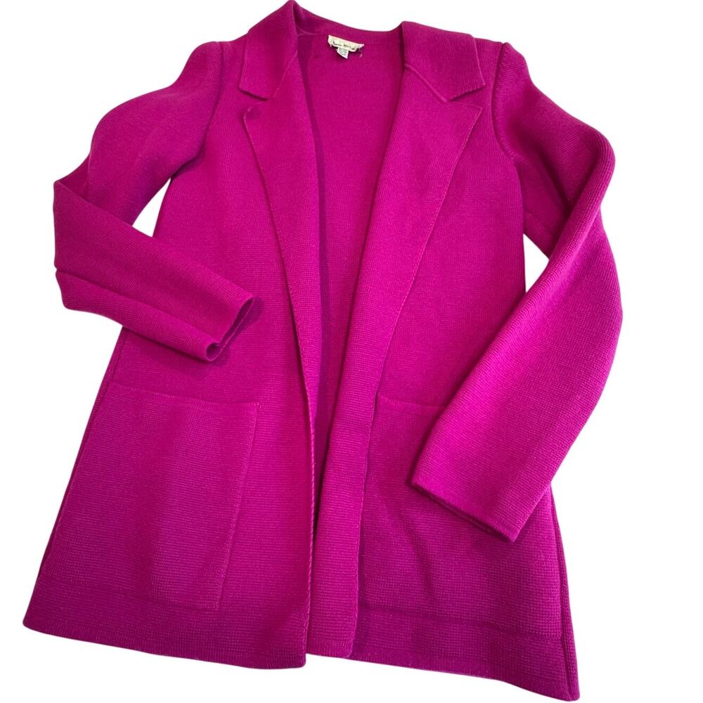 Vintage Anne Klein II Vibrant Fuchsia Wool Womans Small Jacket